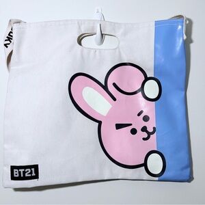 EUC - BT21 Canvas Tote Bag with Cooky Design
